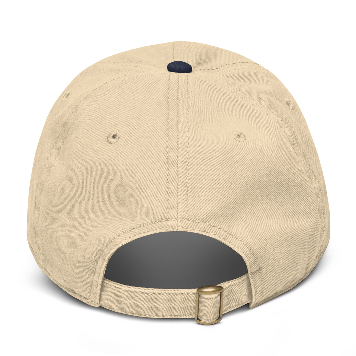 Vintage Materva Dad Cap in navy and khaki, back view