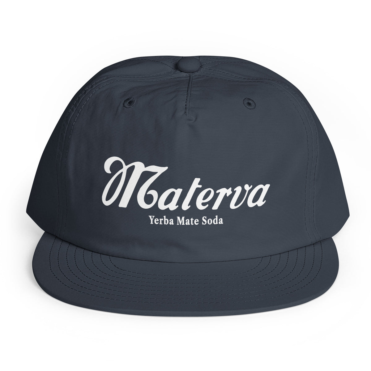 Materva Vintage Surf cap in petrol blue, front view