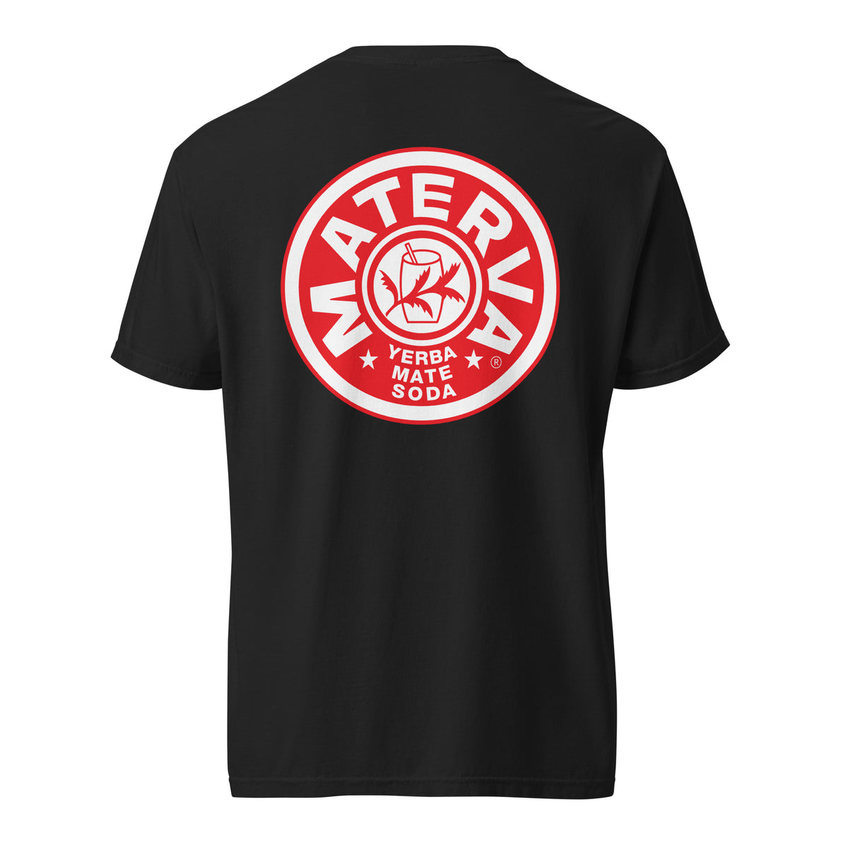 Vintage Materva Logo Tee in black, back view