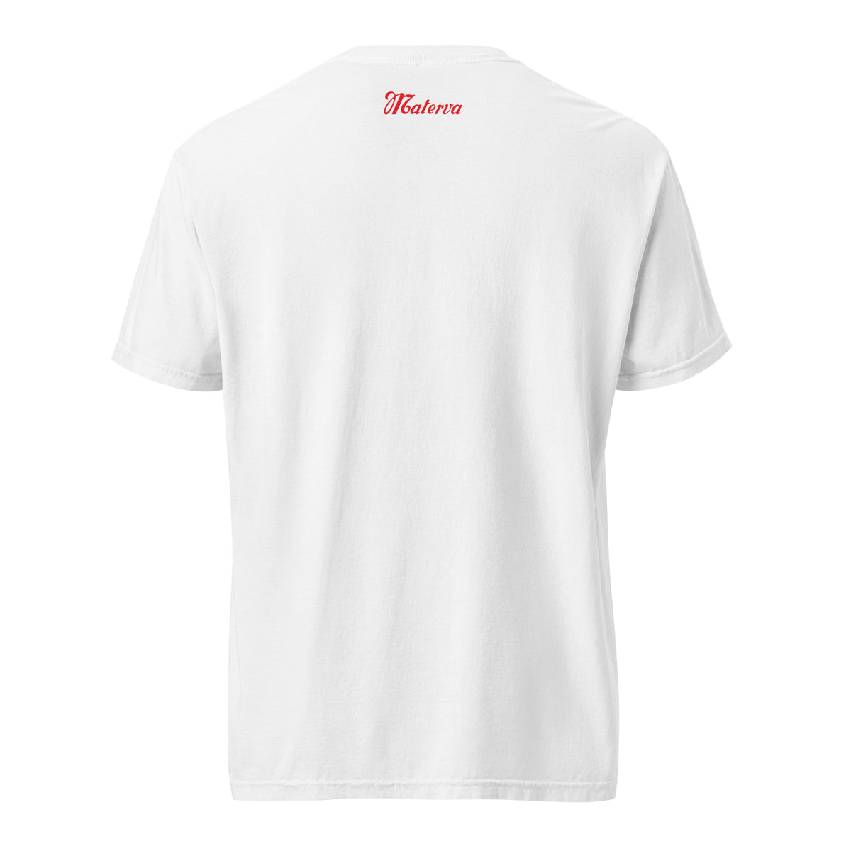 Materva Can Tee in white, back view