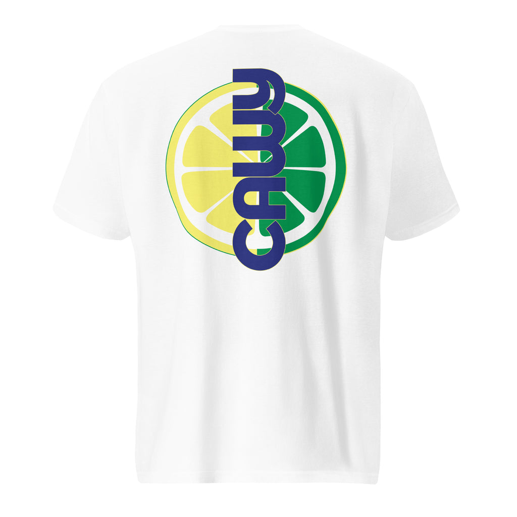 CAWY Short-Sleeve T-Shirt Gilden Lightweight in white, back view